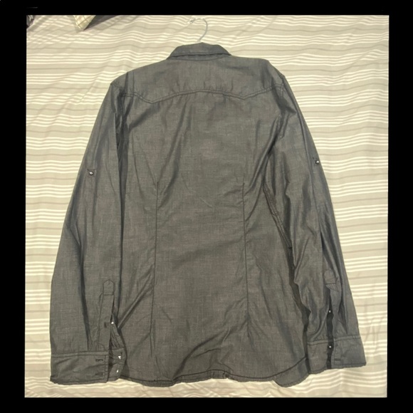 Dark Gray Men’s Button Up - Picture 3 of 3